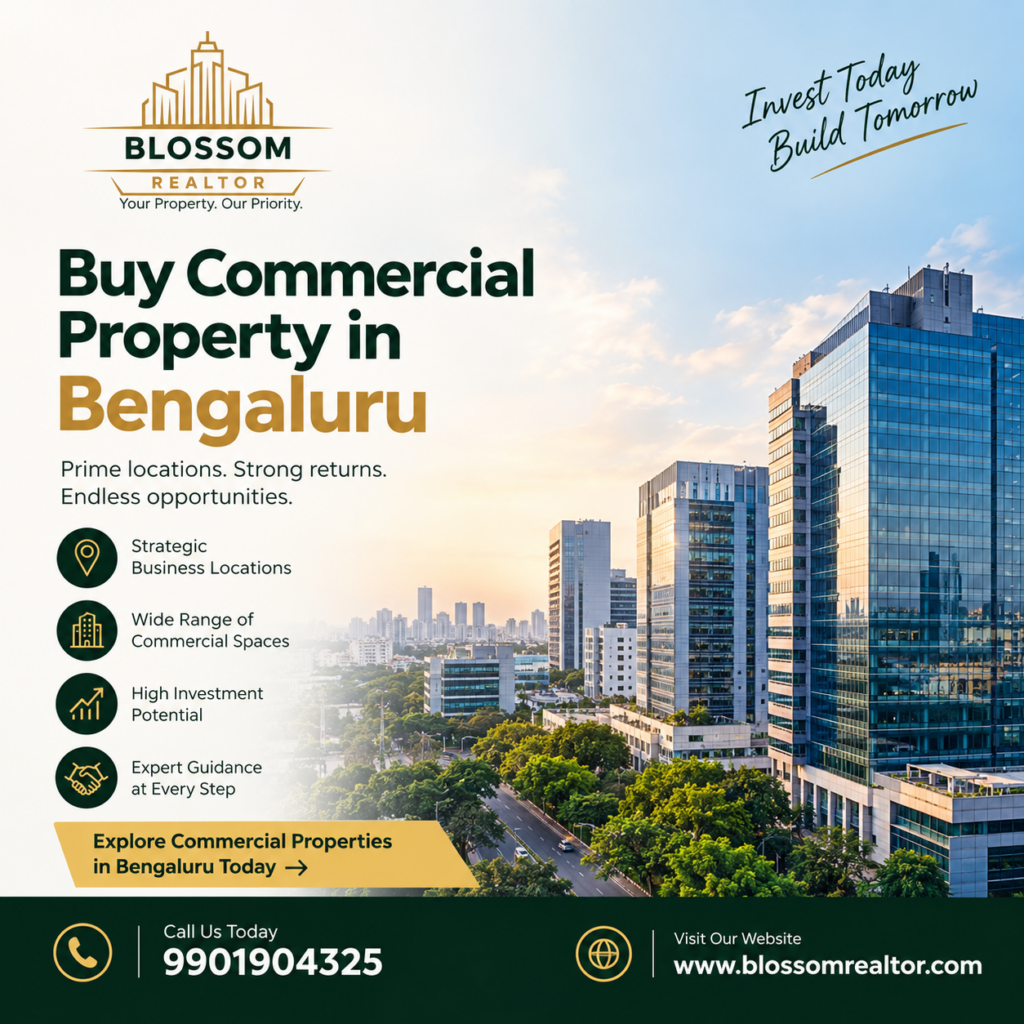 List commercial property in Bangalore