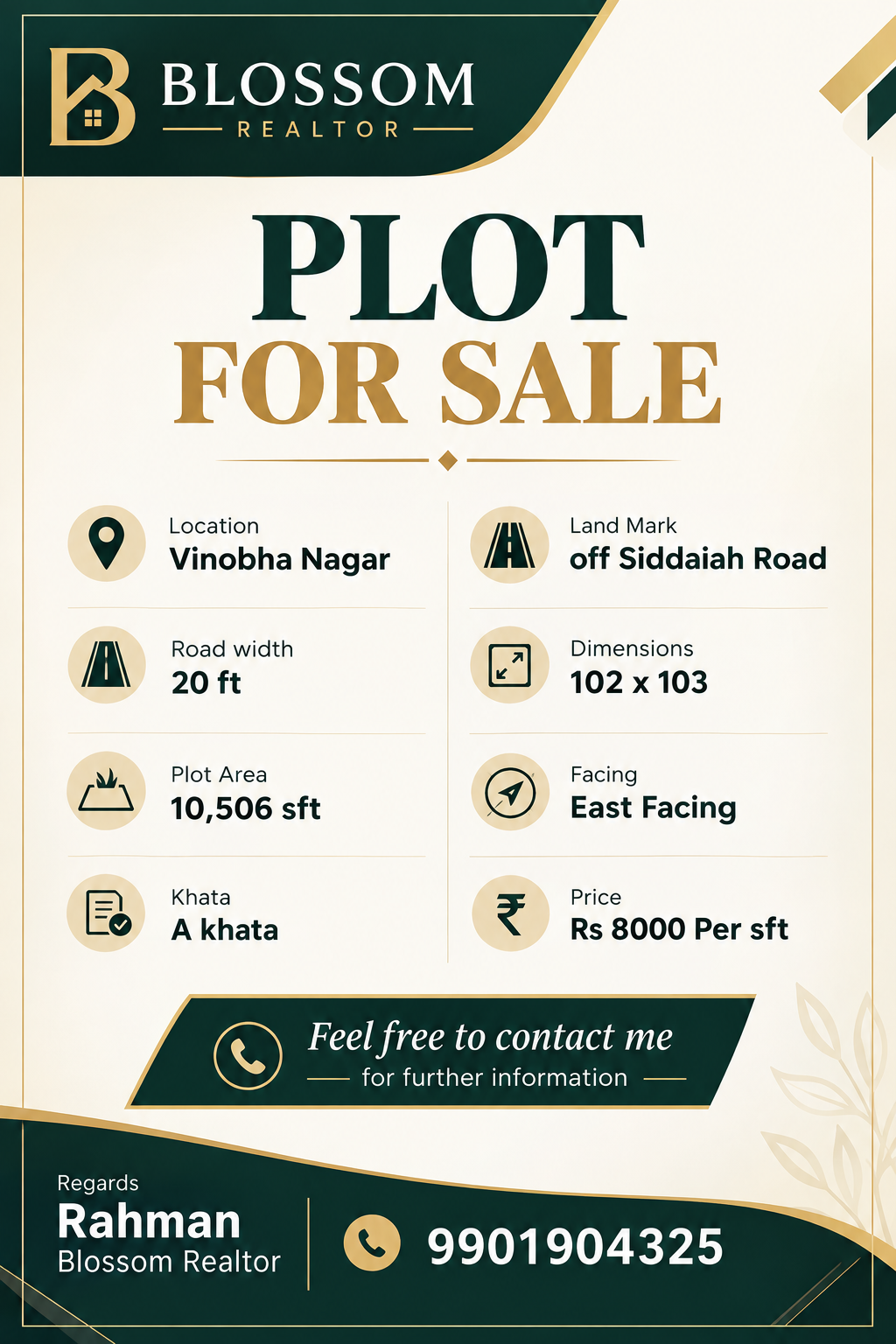 Plot for sale